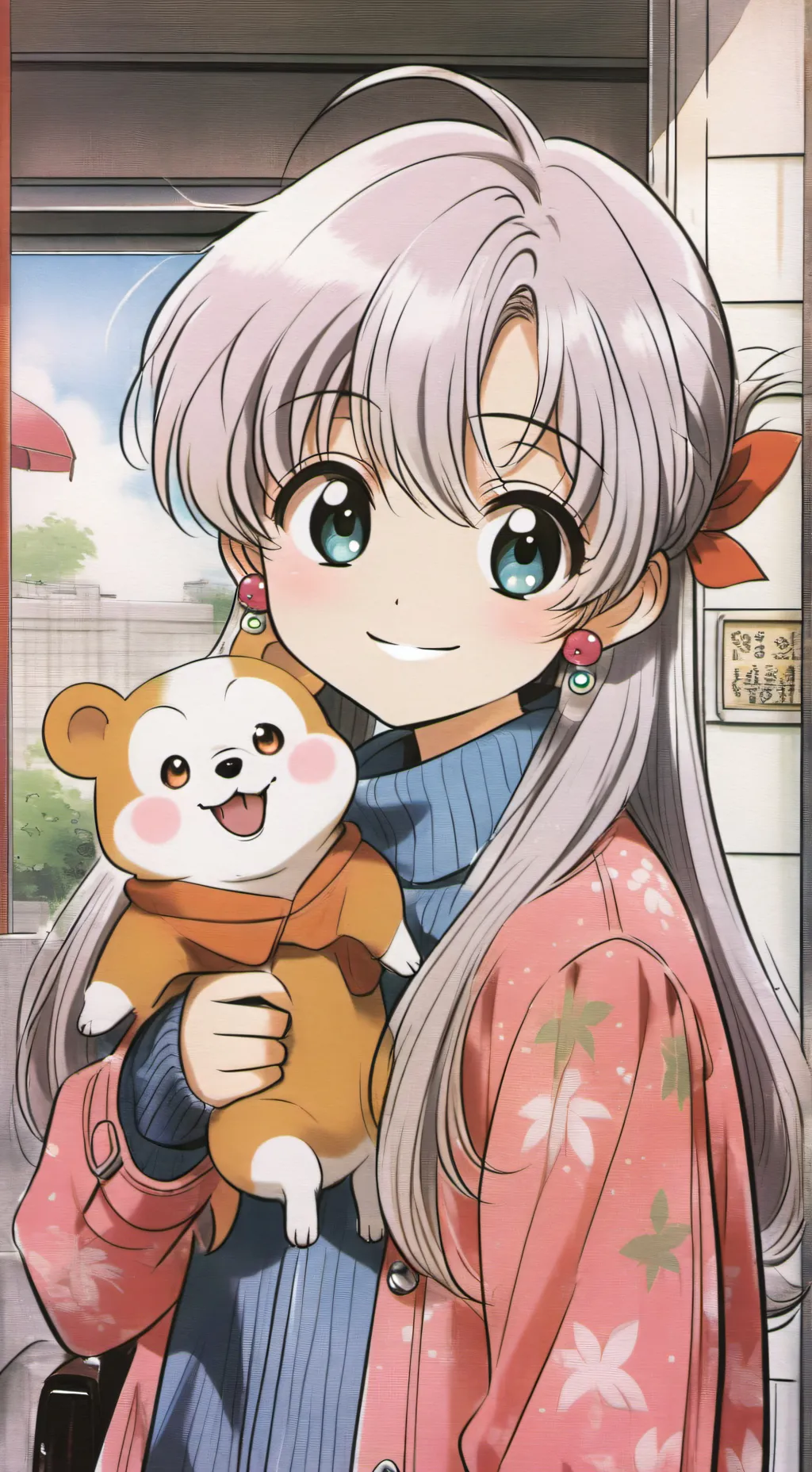 ai character: Dogday (school) background