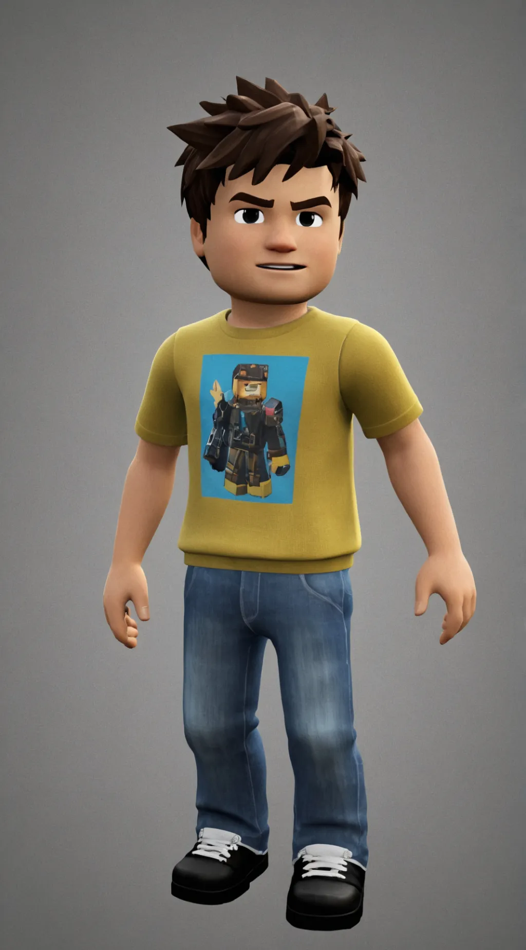 ai character: Glitch background