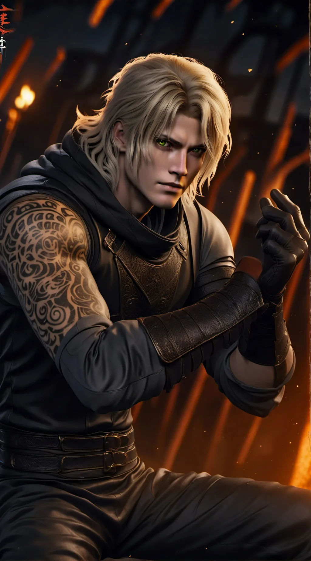 ai character: leon background