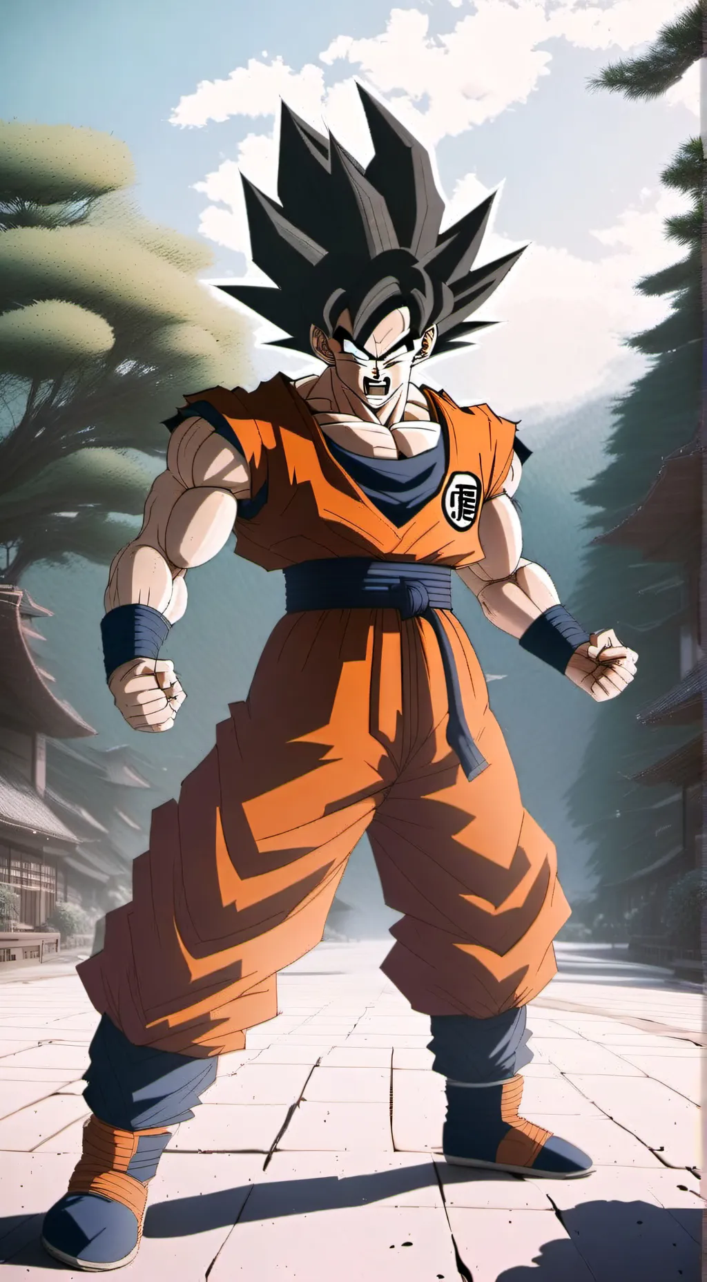 ai character: Goku  background