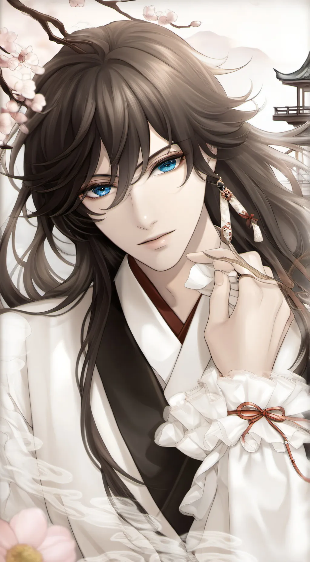 ai character: Giyu tomioka background