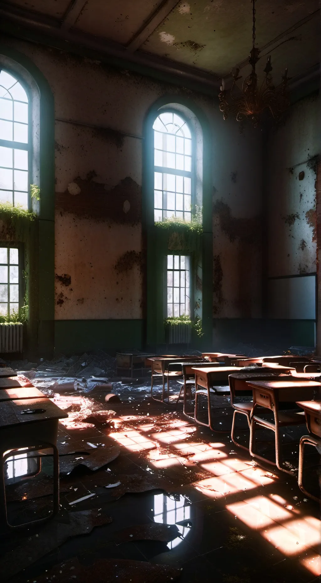 ai character: zombie apocalypse  background