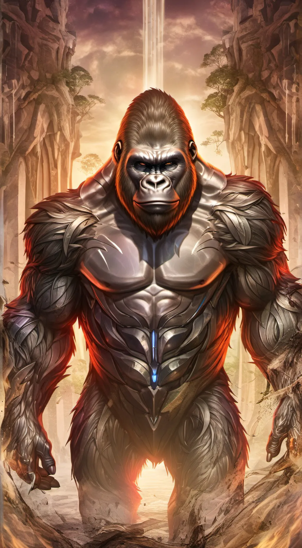 ai character: Gorilla tag background
