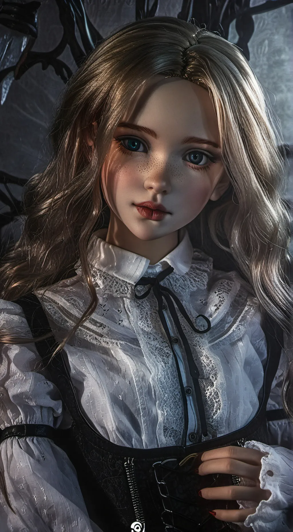 ai character: m3gan the doll background