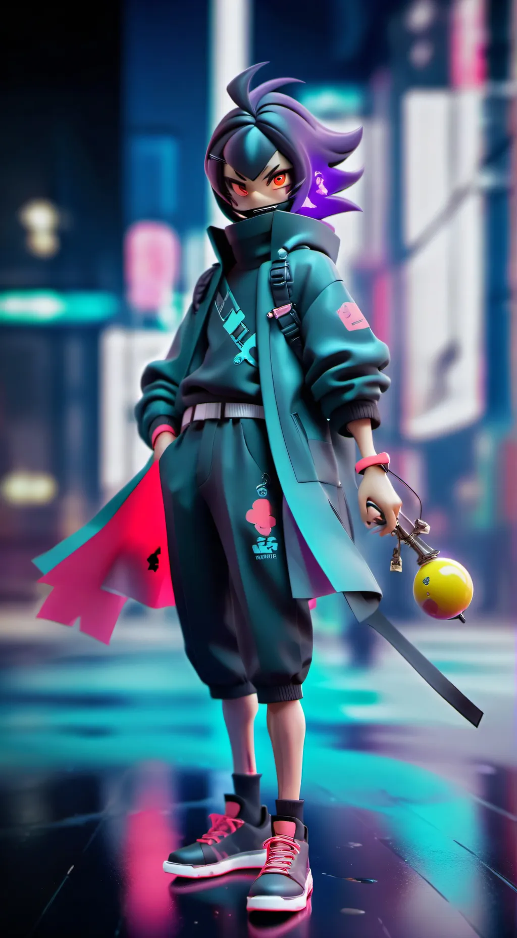 ai character: Macaque background