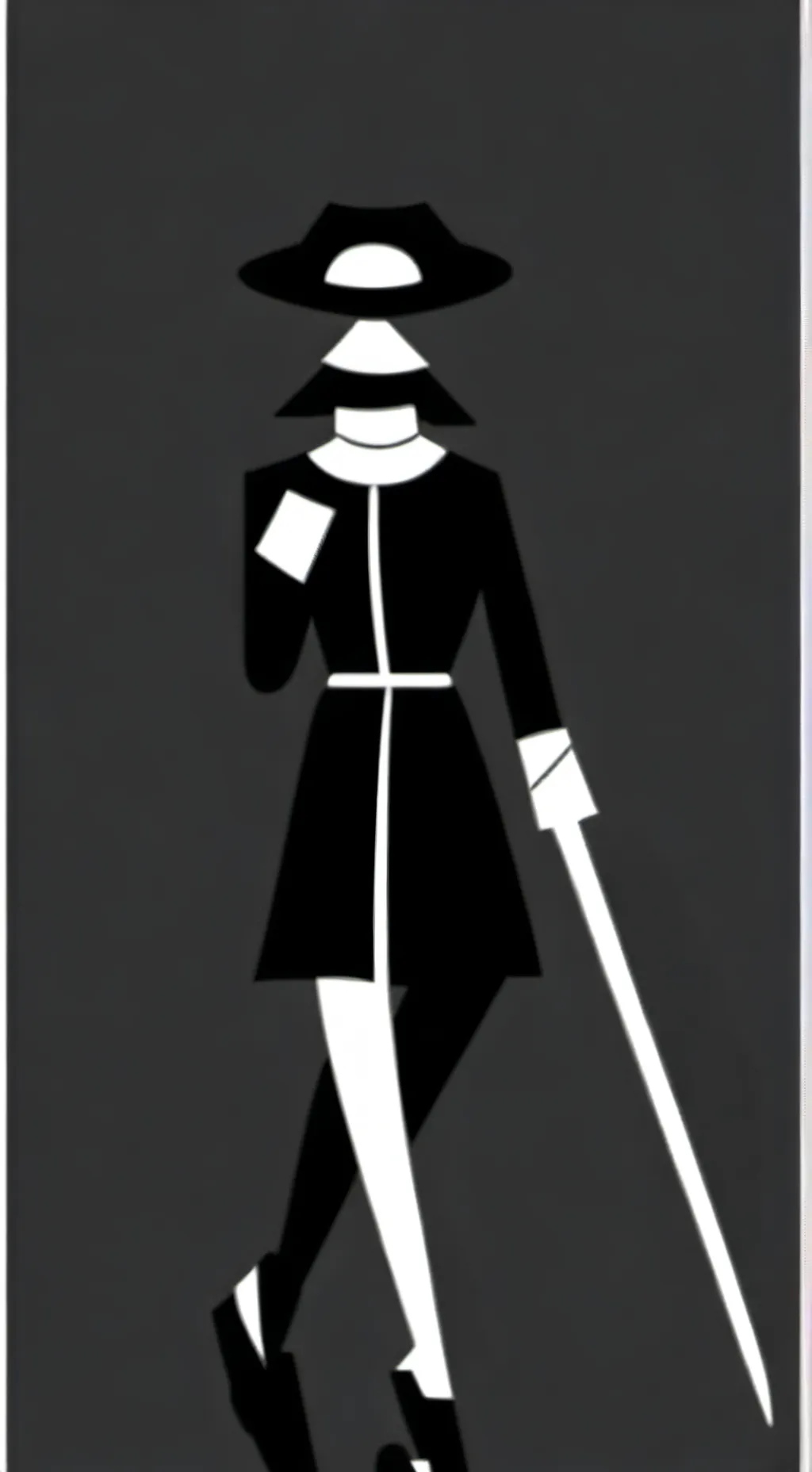 ai character: Black background