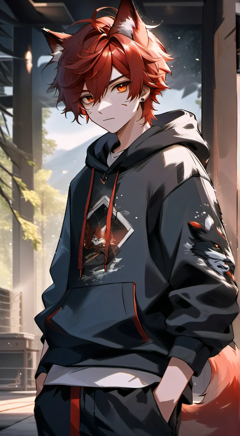 ai character: foxy  background