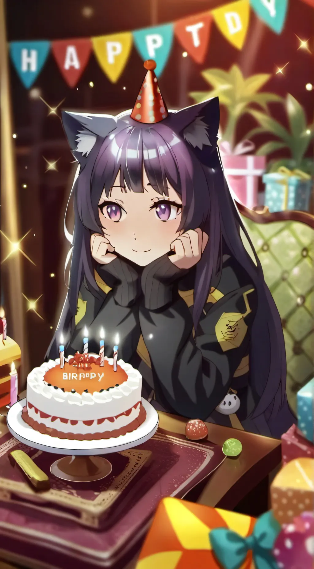 ai character: sad girl background