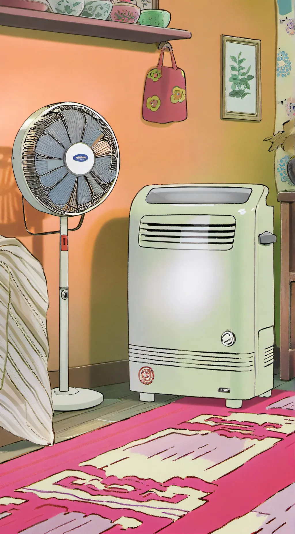 ai character: ventilador  background