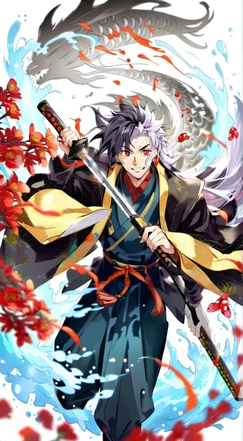 ai character: Demon slayer background