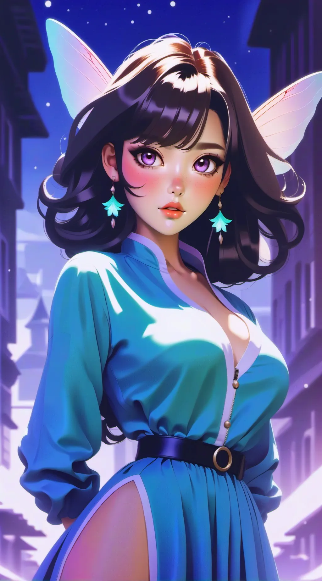 ai character: body change  background