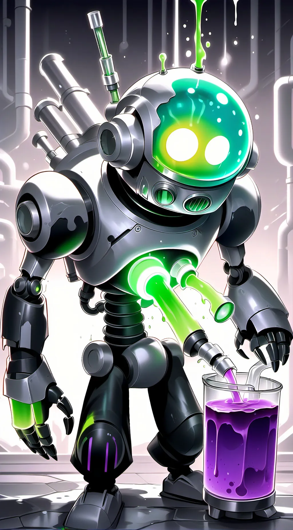 ai character: Acid man background