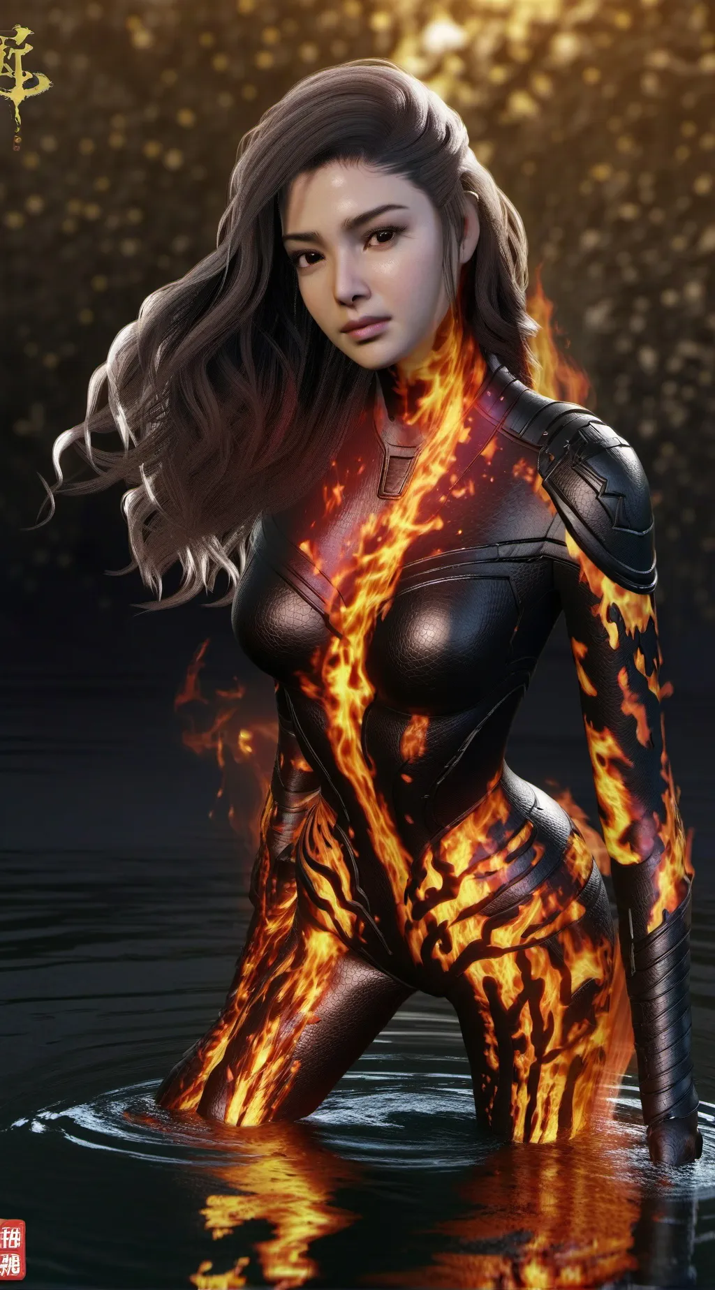 ai character: Vibrant  background