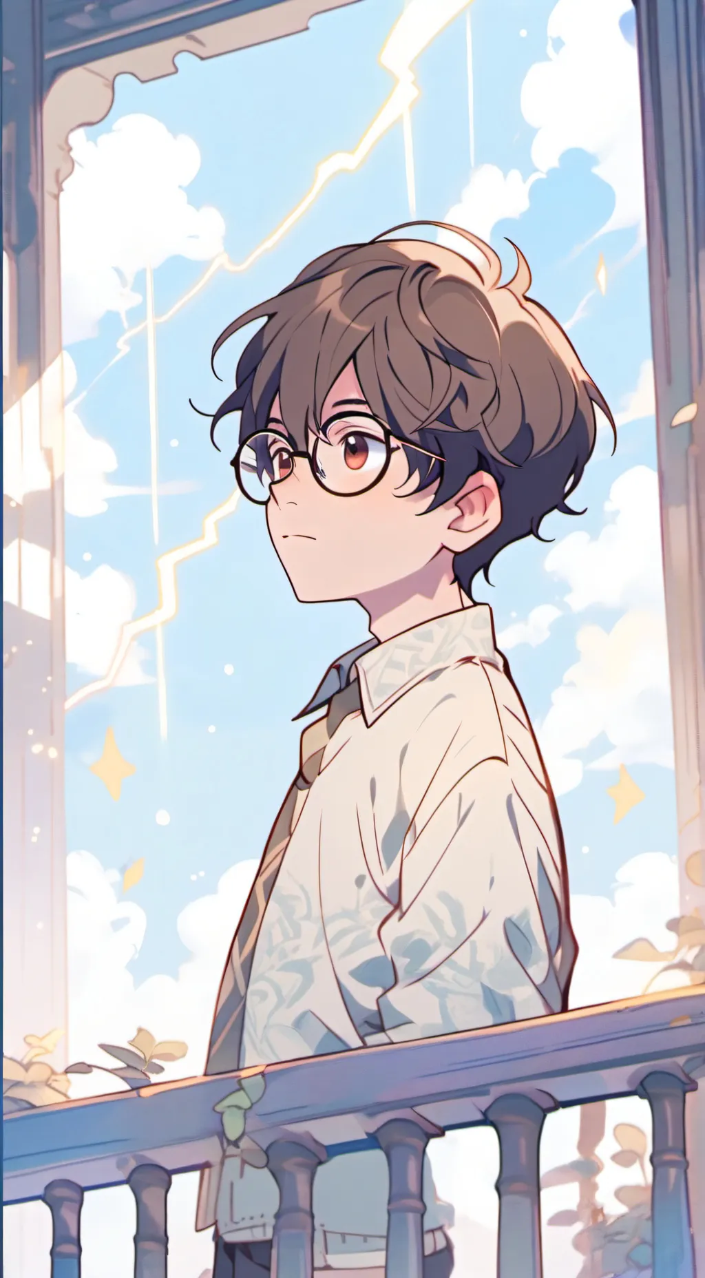 ai character: Summer Hogwarts background