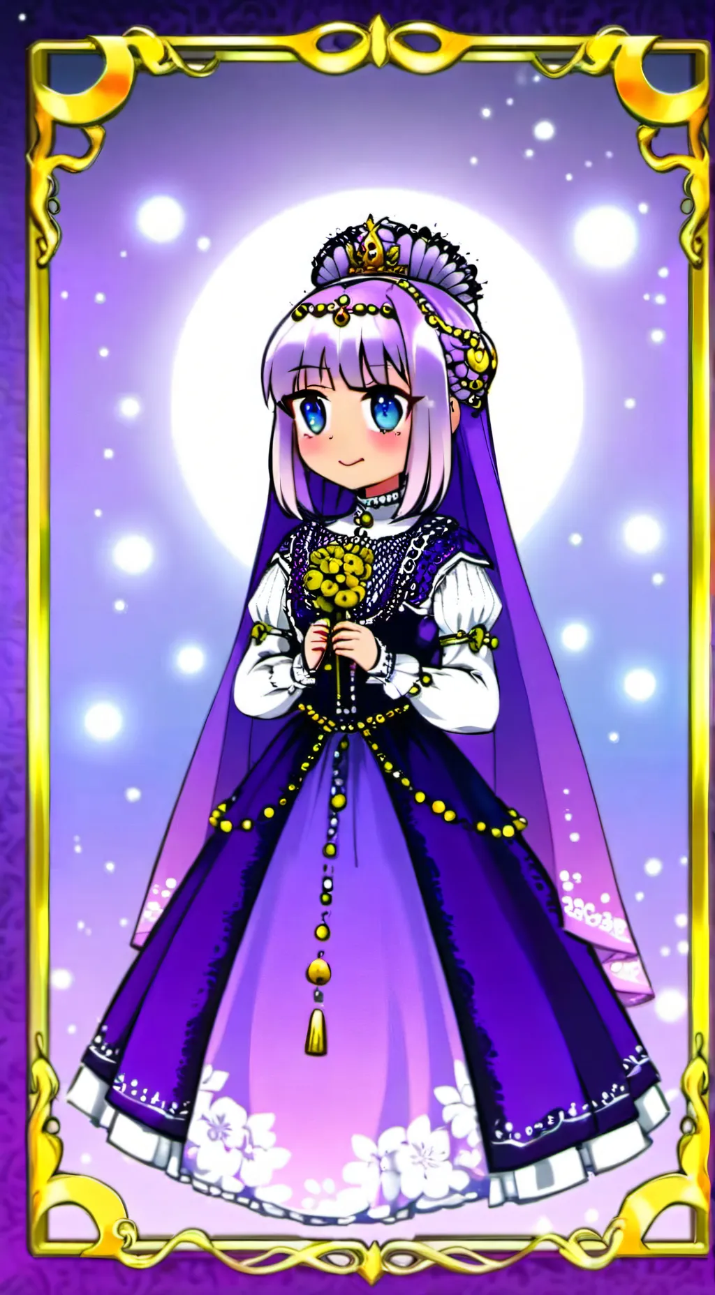 ai character: princesa angelèn  background