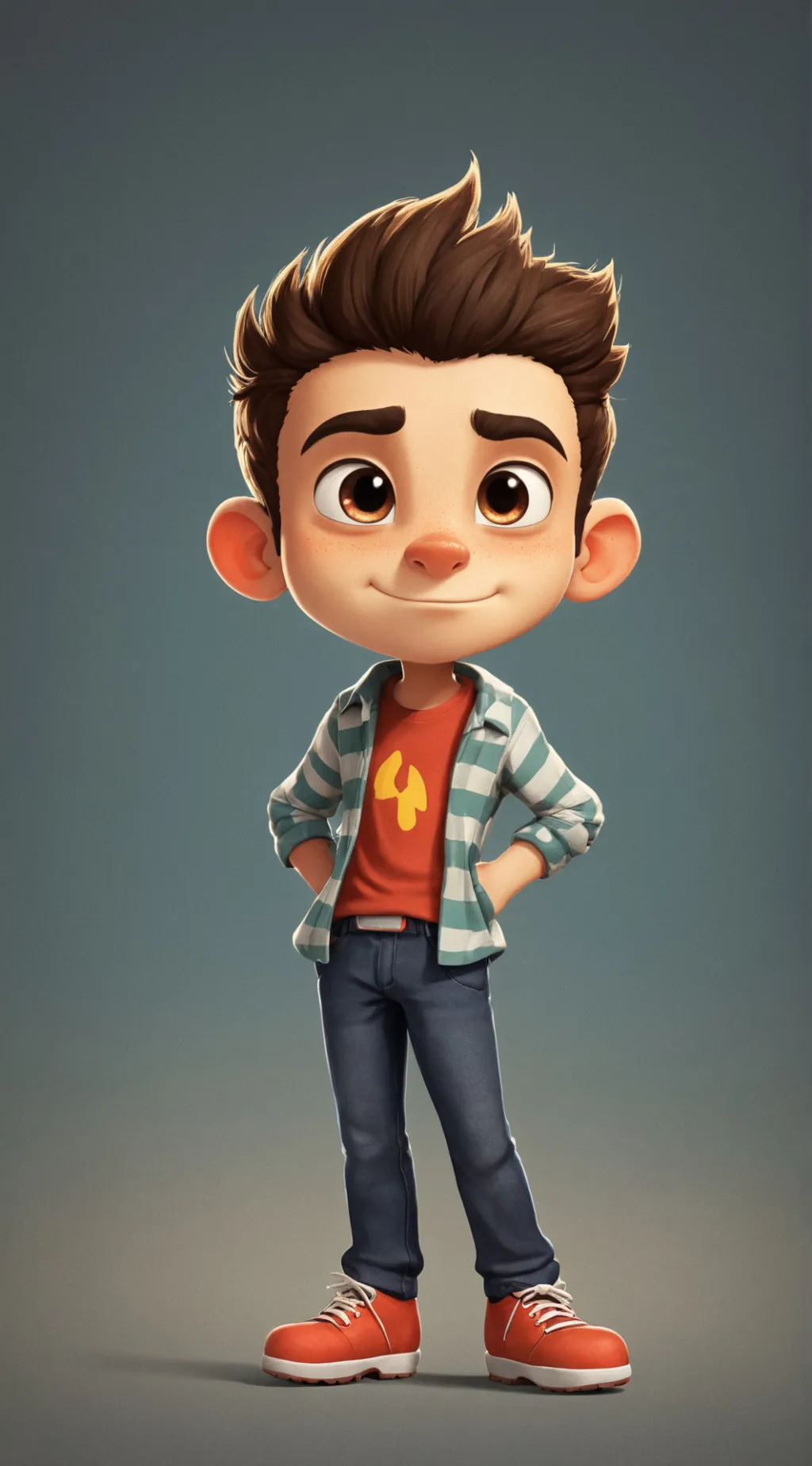 ai character: Hermano menor background