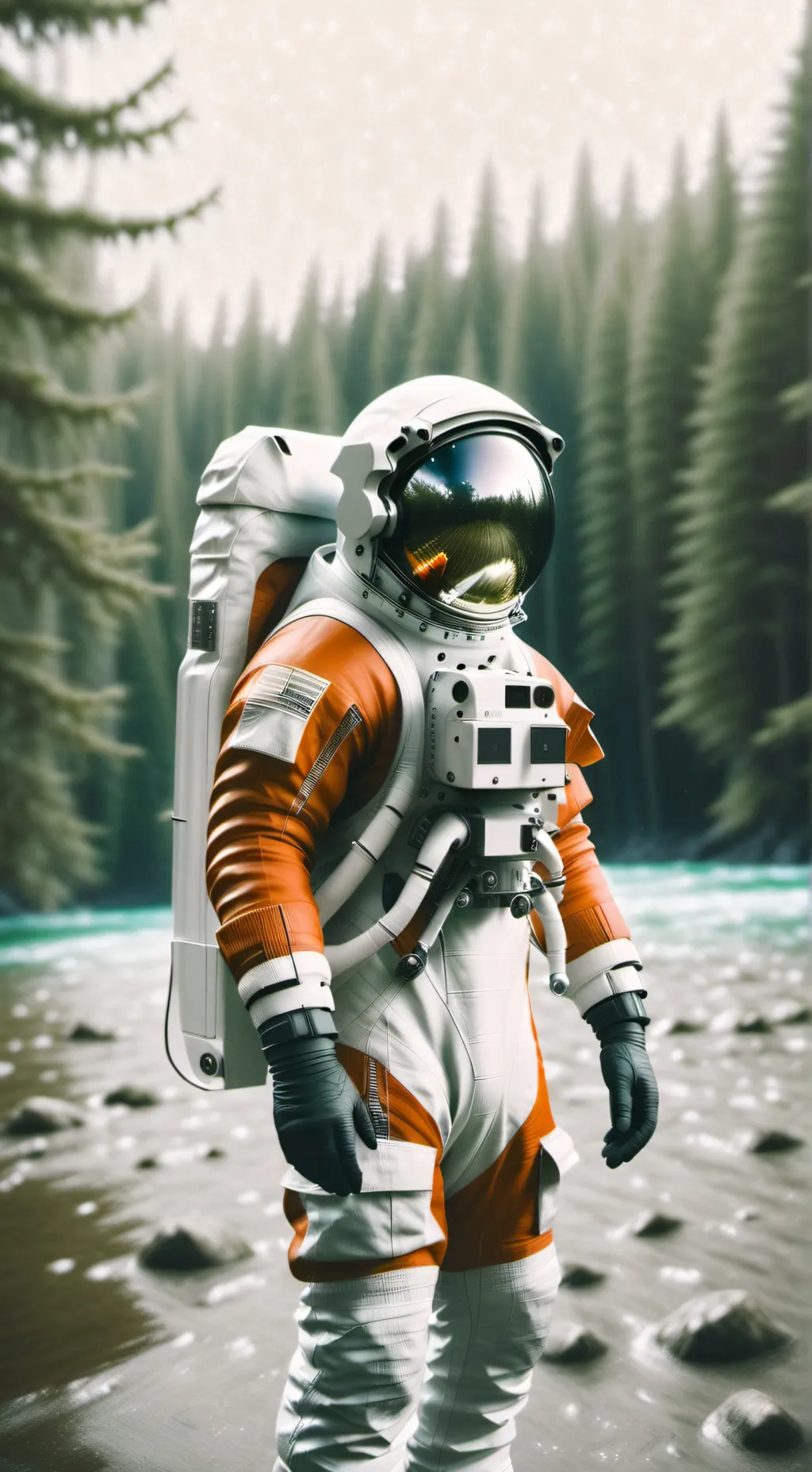 ai character: Red (Among us)  background