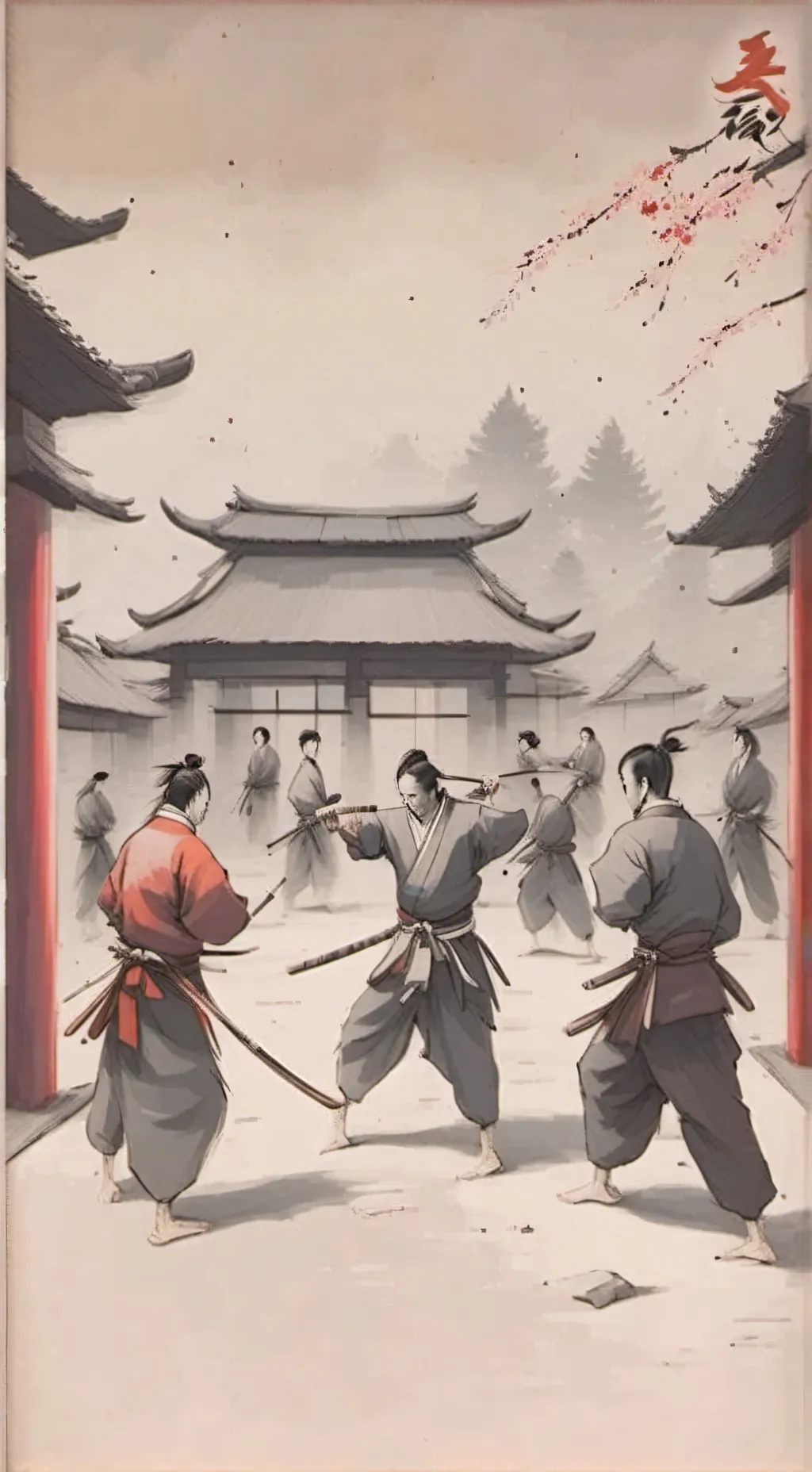 ai character: hyuns dojo background