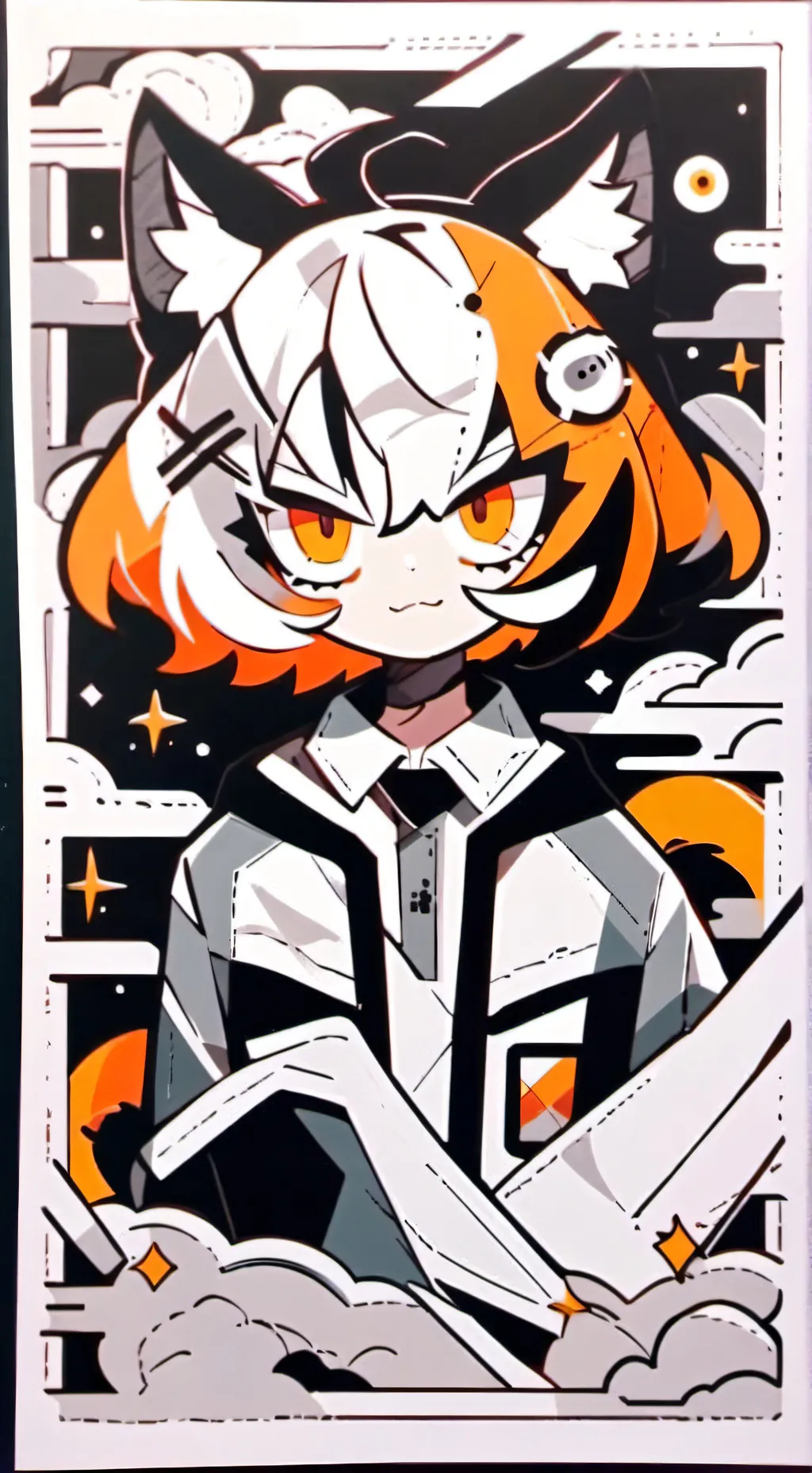 ai character: shadow background