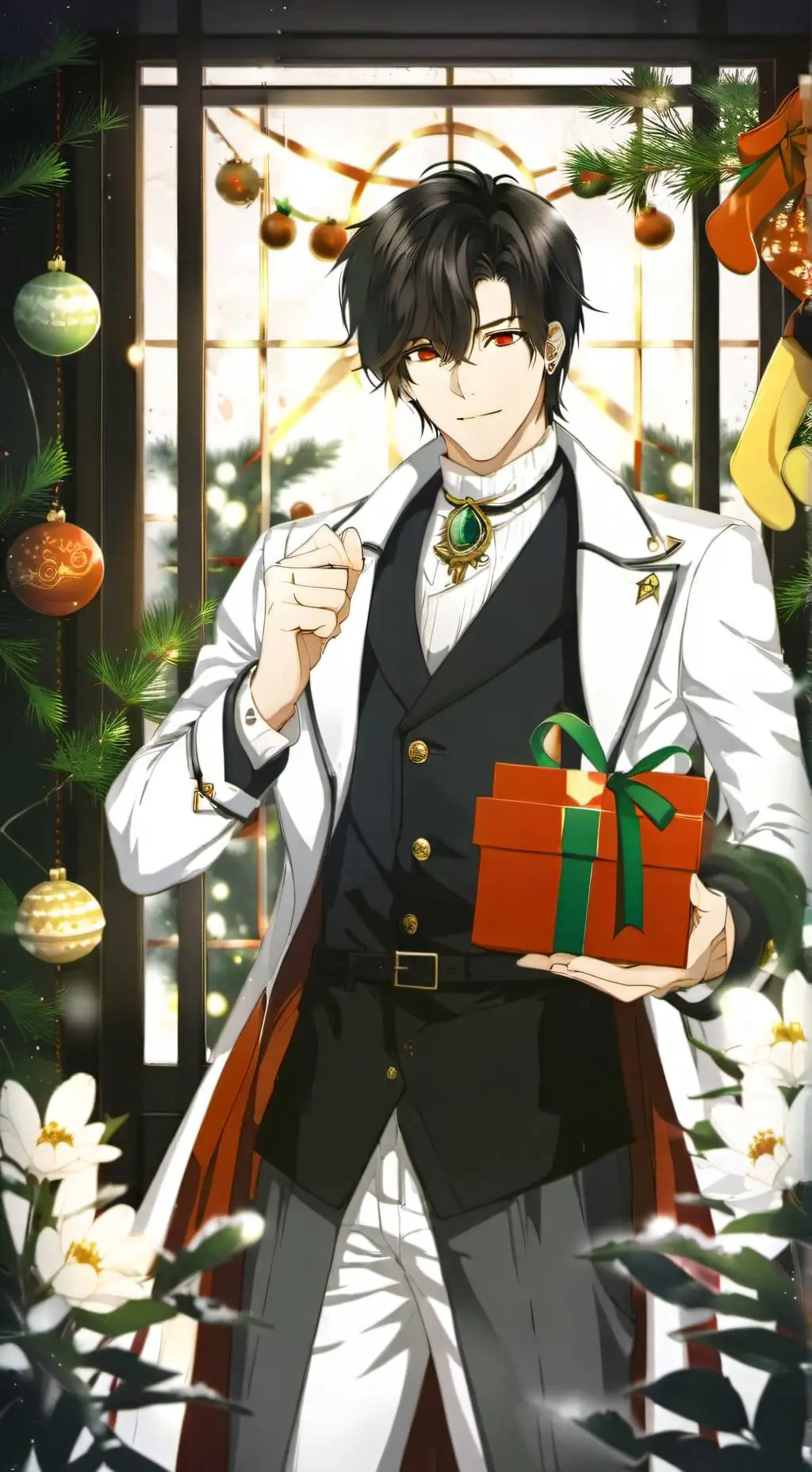 ai character: Dw Christmas! background