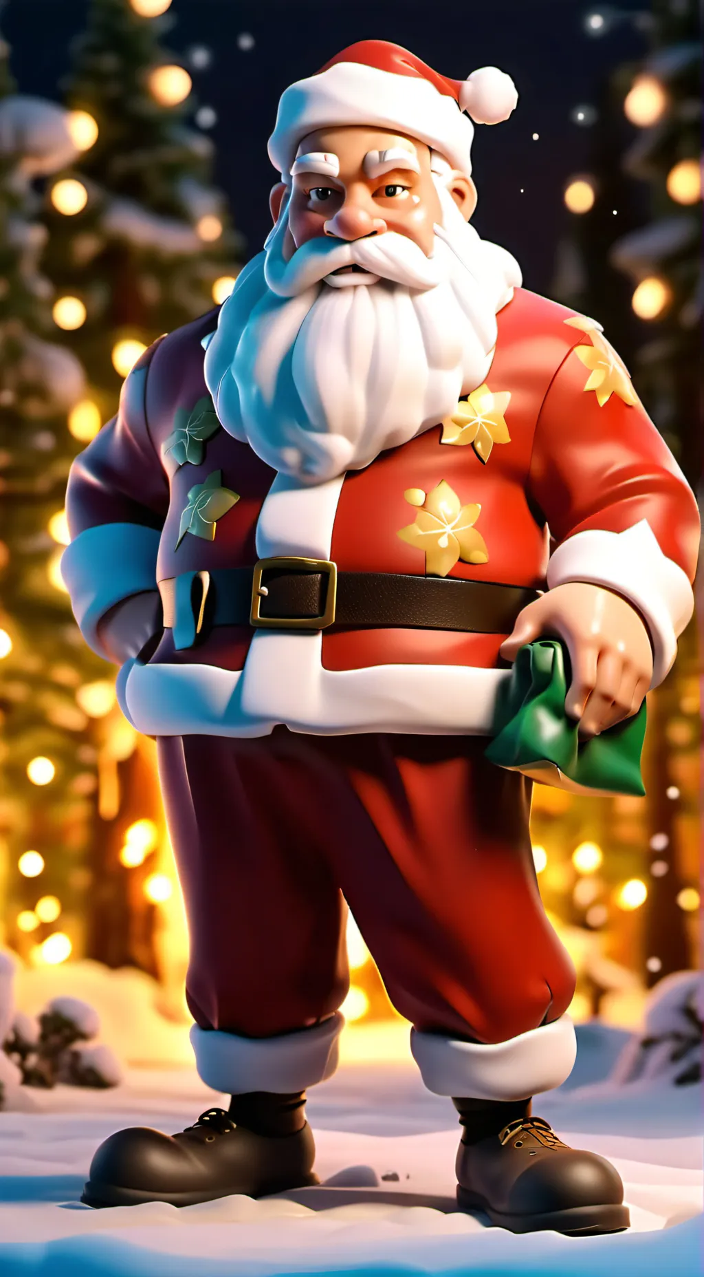 ai character: Santa background