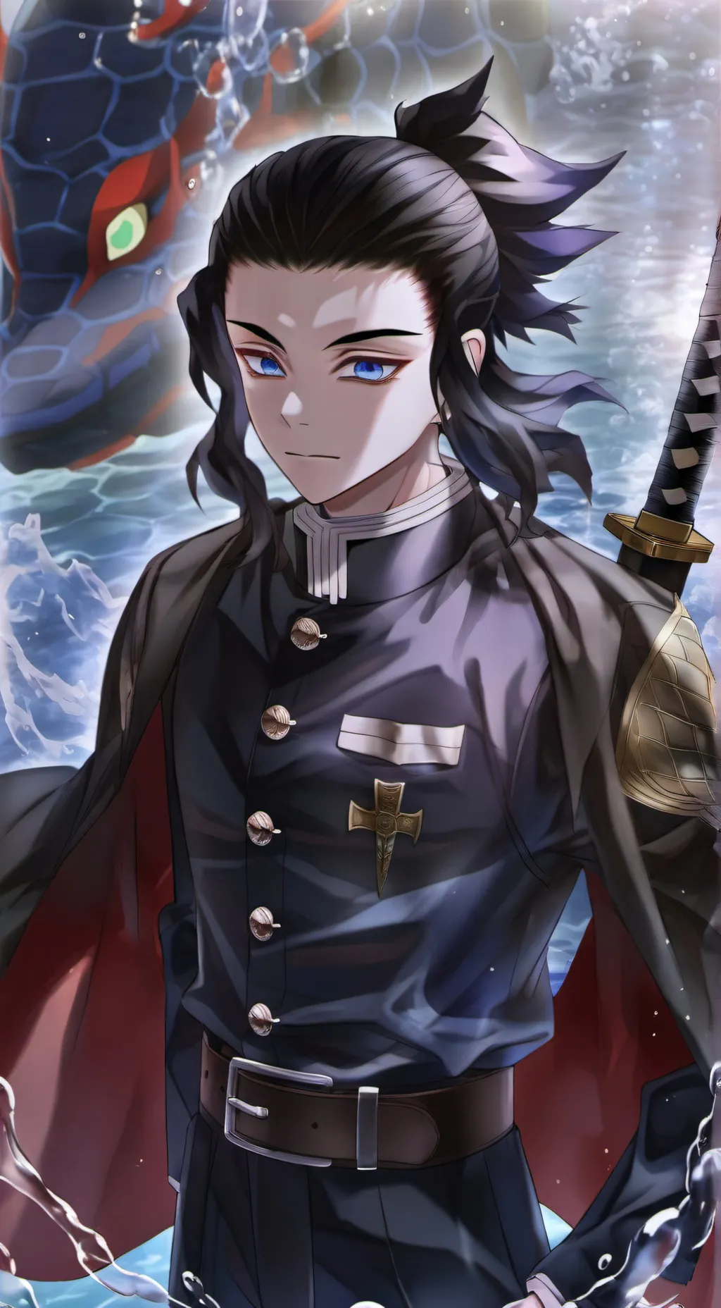 ai character: KNY MEETS PICK-ME background