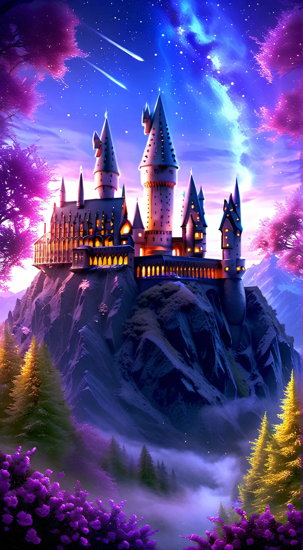 ai character: Hogwarts :] :) background