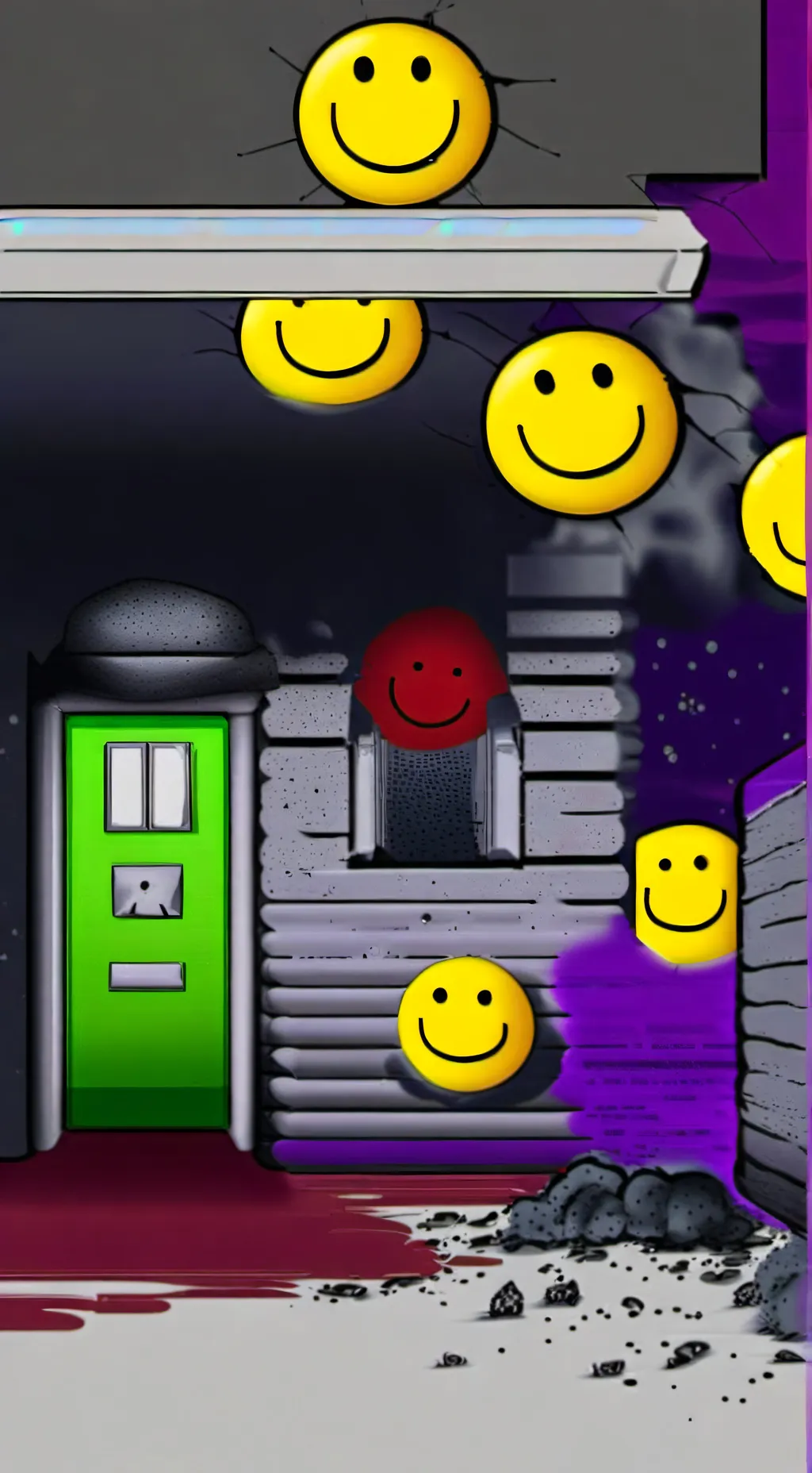 ai character: 😁YELLOW SMILEY😁 background