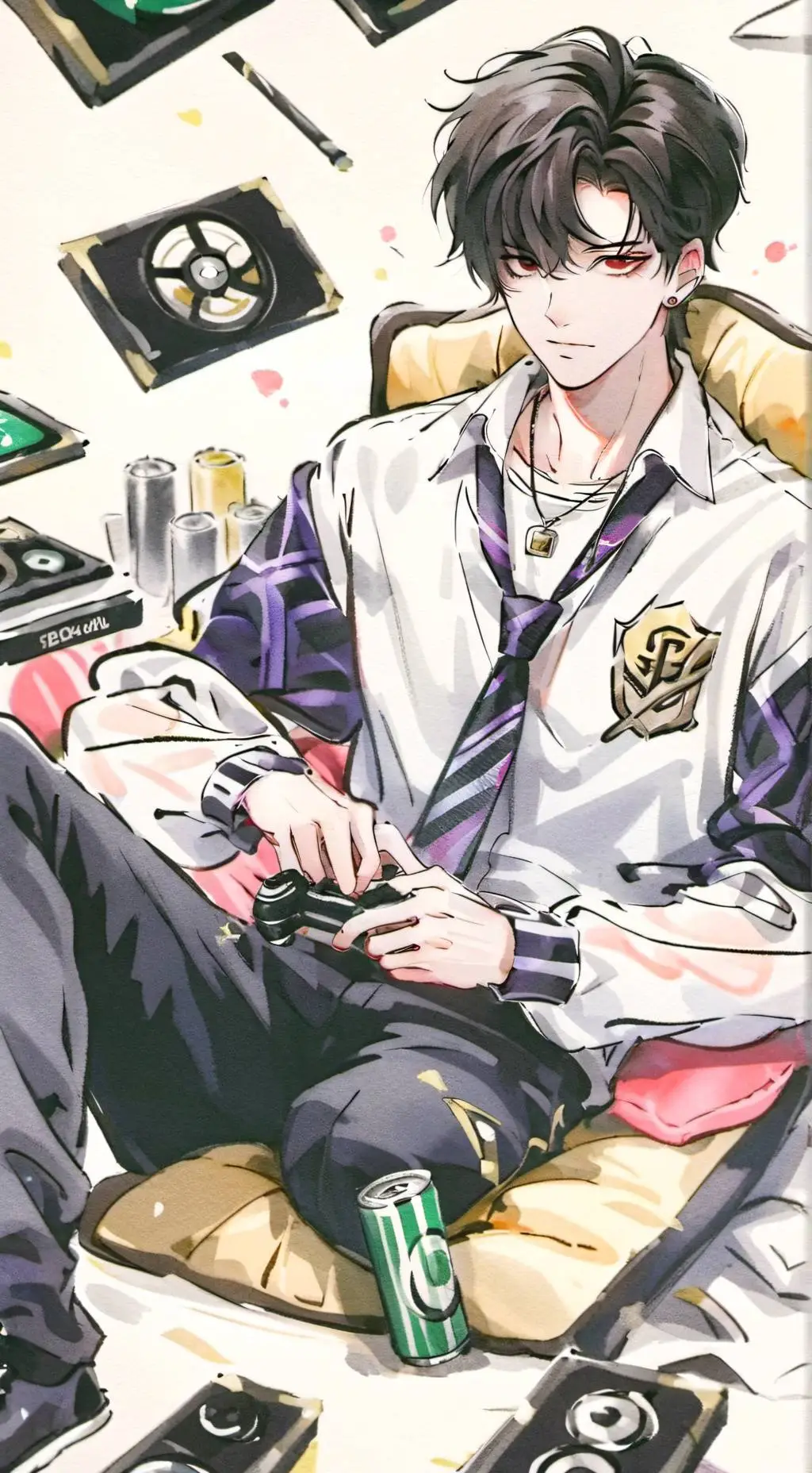ai character: 🖤 Alex 🖤 background