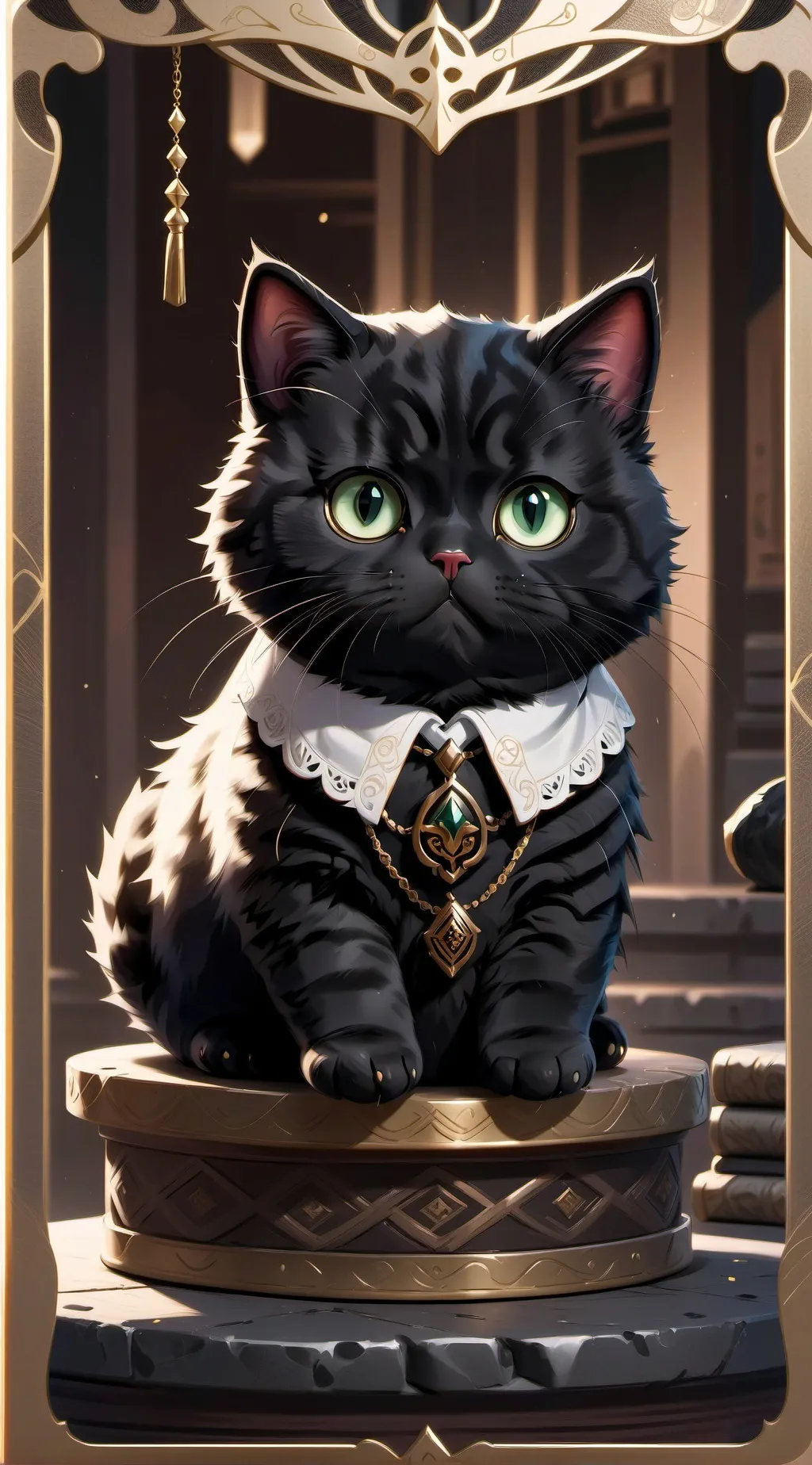 ai character: Mittens background