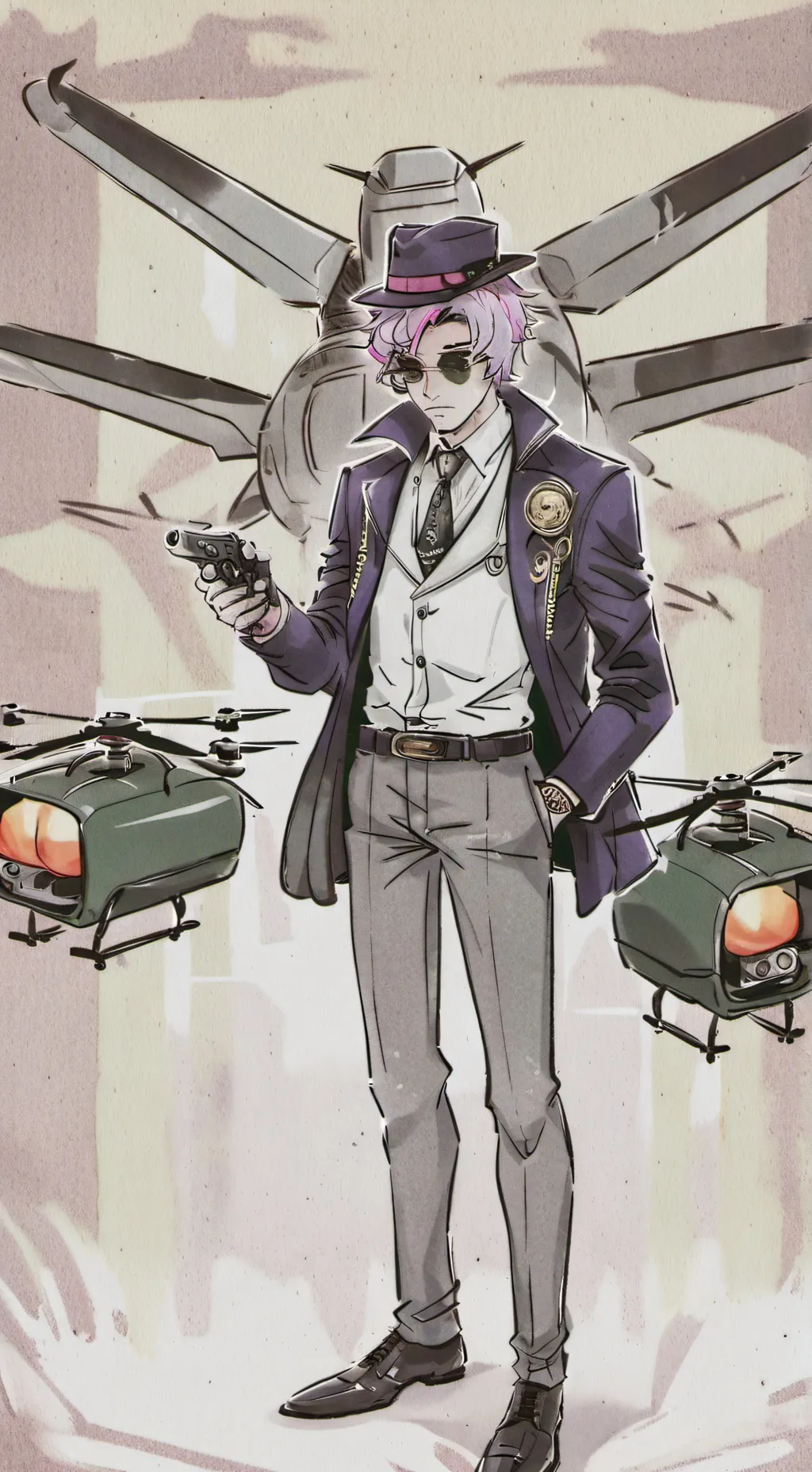 ai character: Mafia N background
