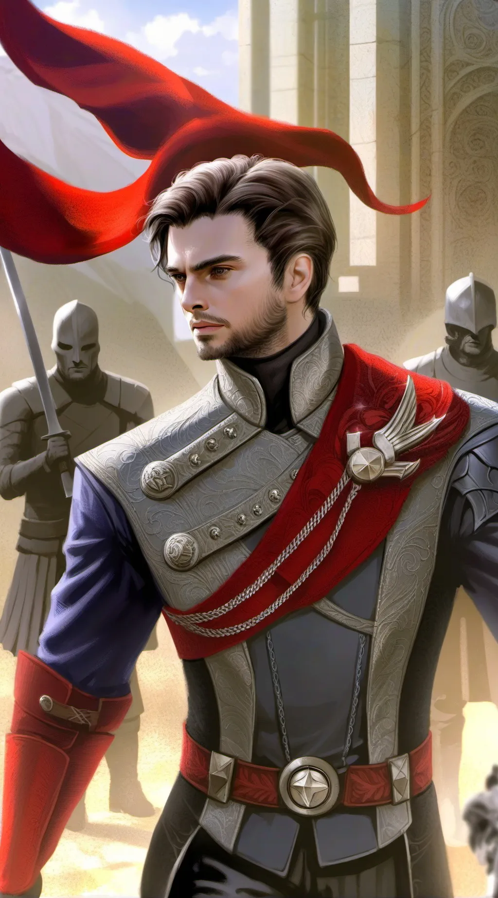 ai character: Bucky+yn engaged background