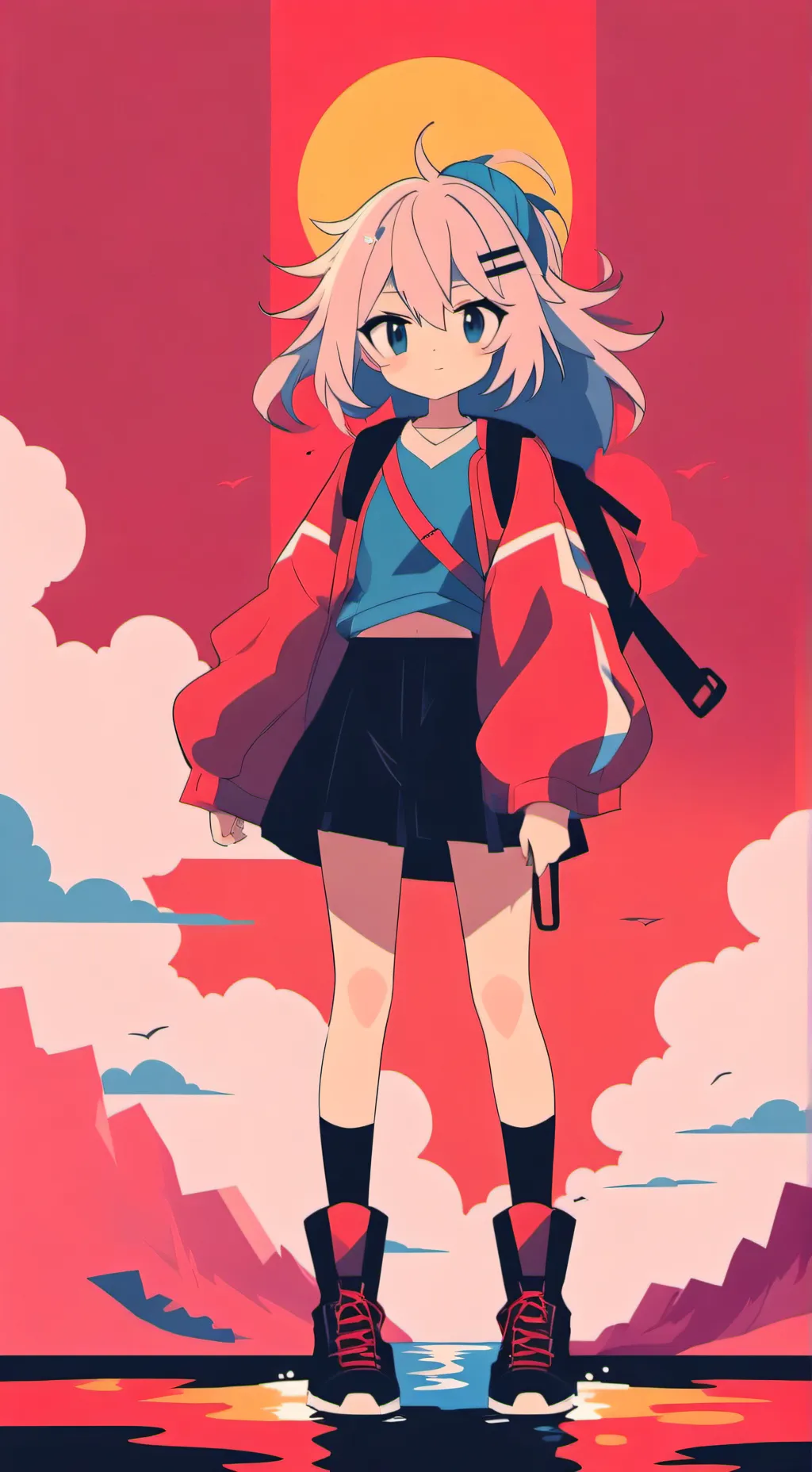 ai character: Luna background