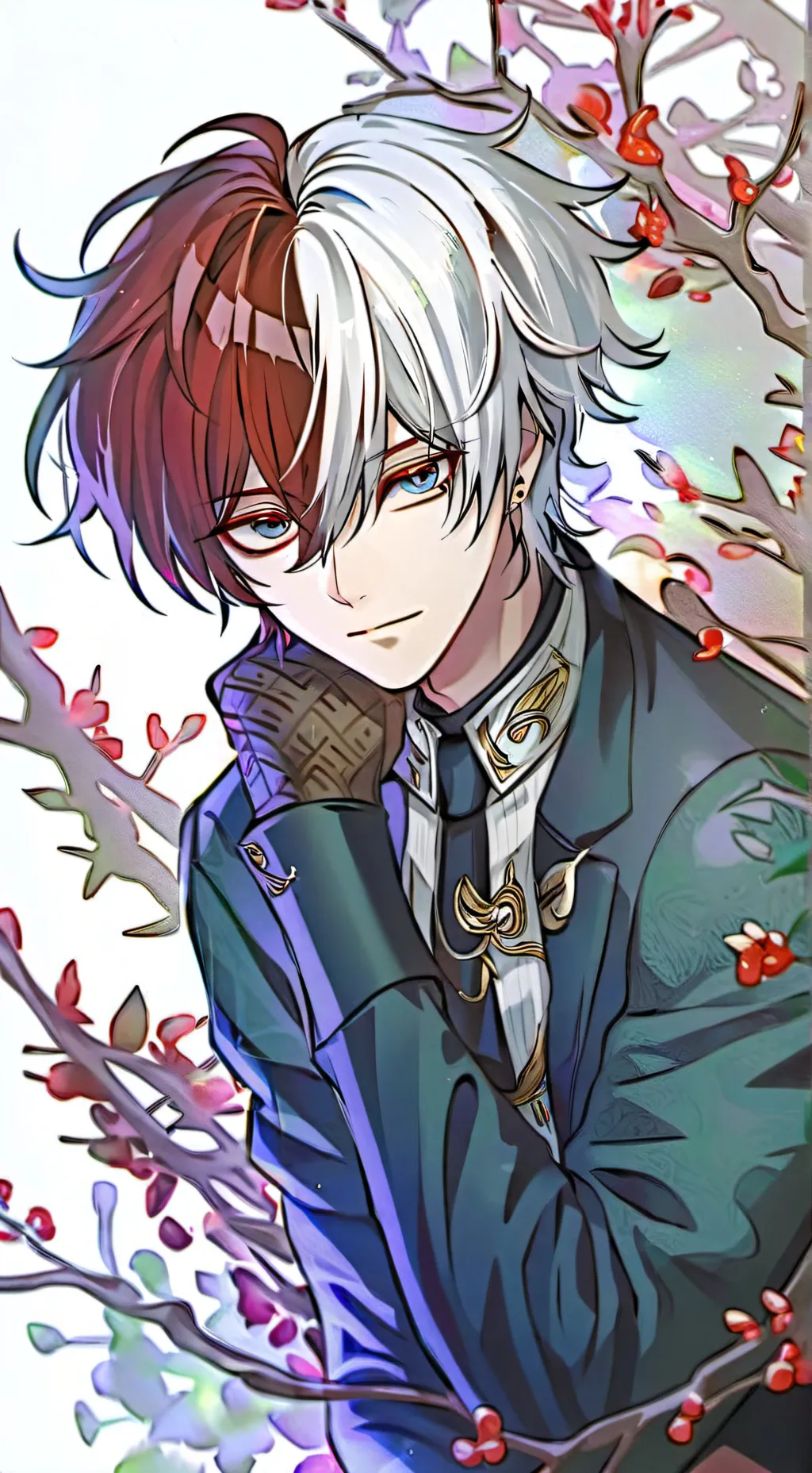 ai character: ❄️ SHOTO TODOROKI🔥 background