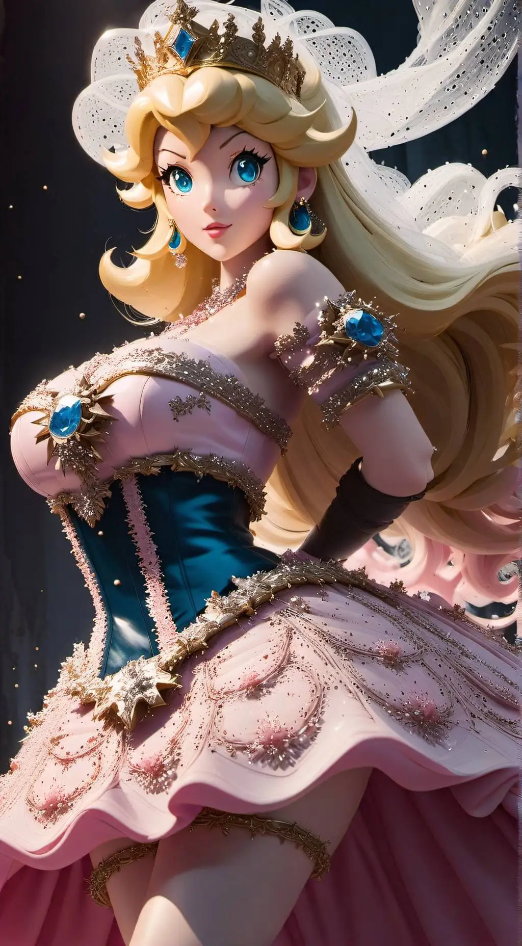 ai character: Princess Peach background