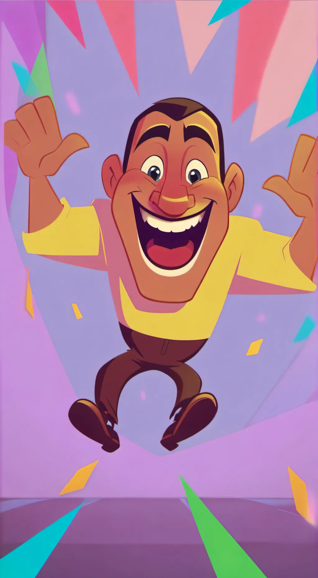 ai character: Happy background