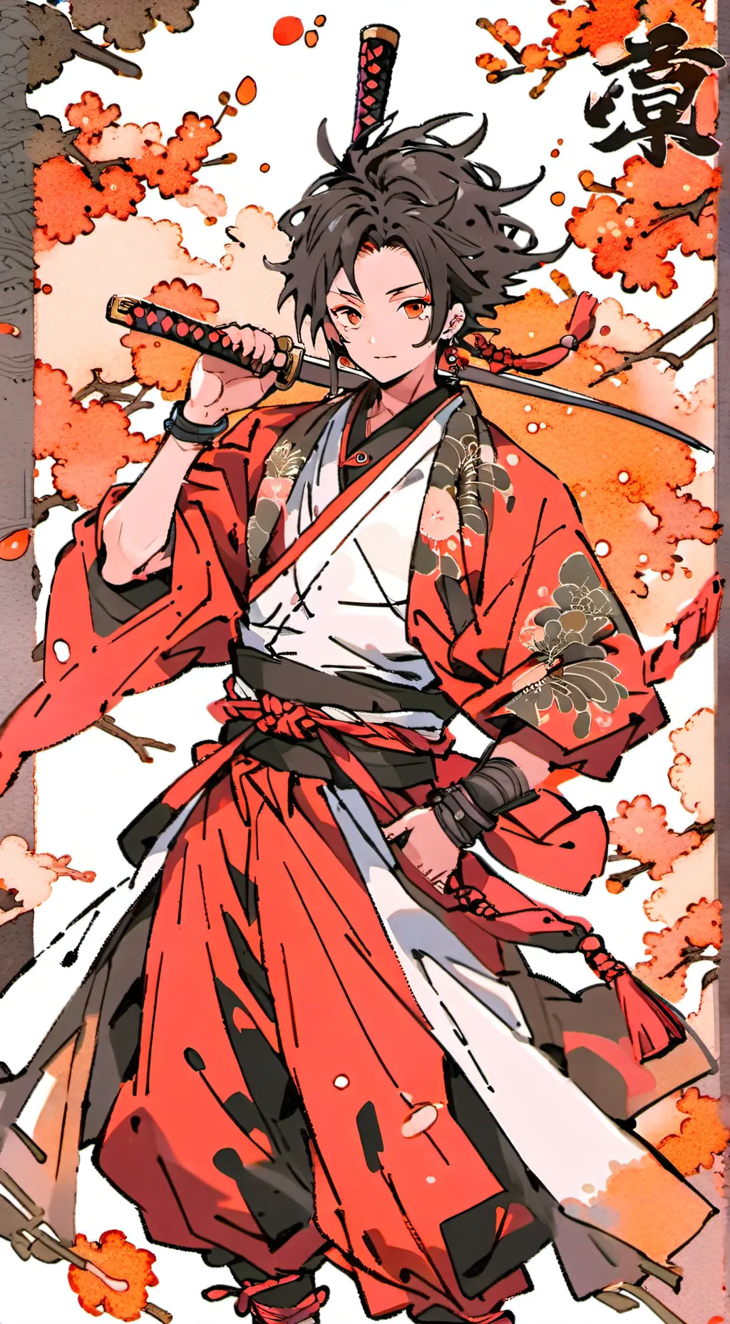 ai character: tanjiro background