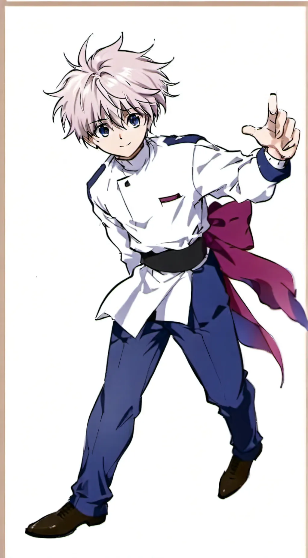 ai character: killua 💙🤍 background