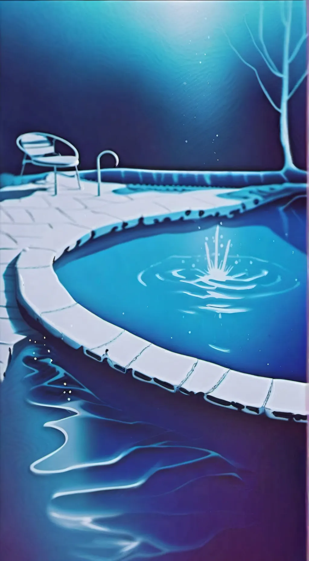 ai character: MHA pool party!!  background