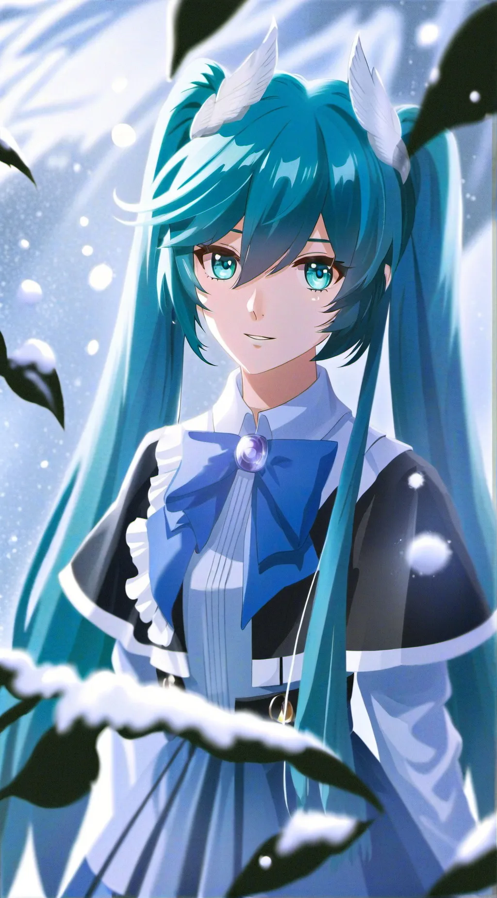 ai character: miku background