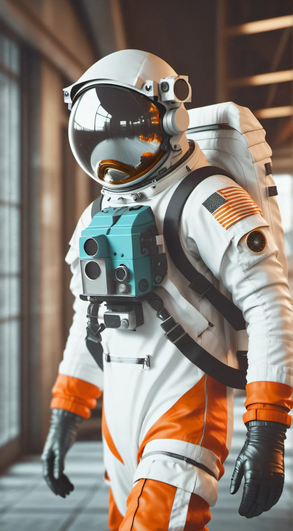 ai character: Orange (Among Us)  background