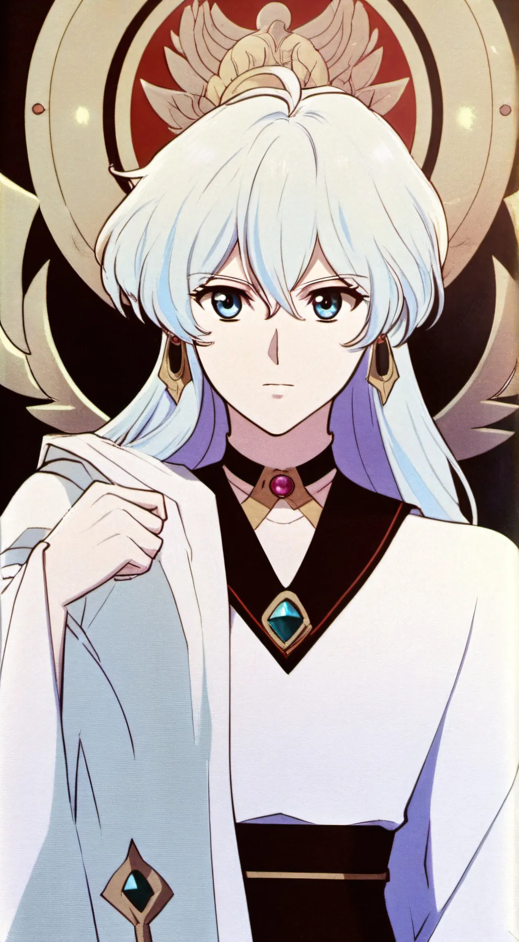 ai character: anime god fight background