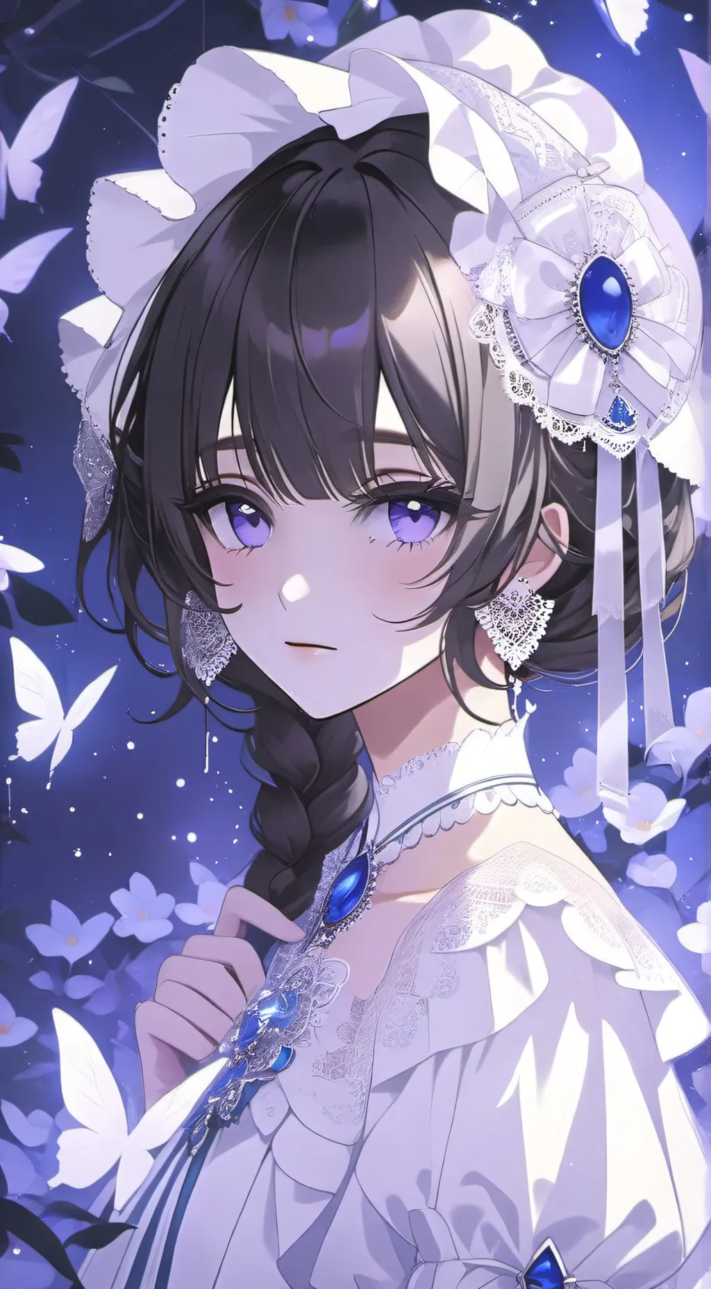 ai character: Lunaᥫ᭡⃤ background
