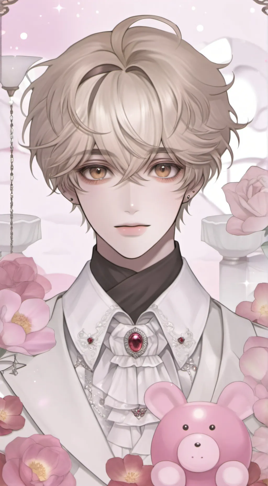 ai character: 🍎Bradon🎀 background