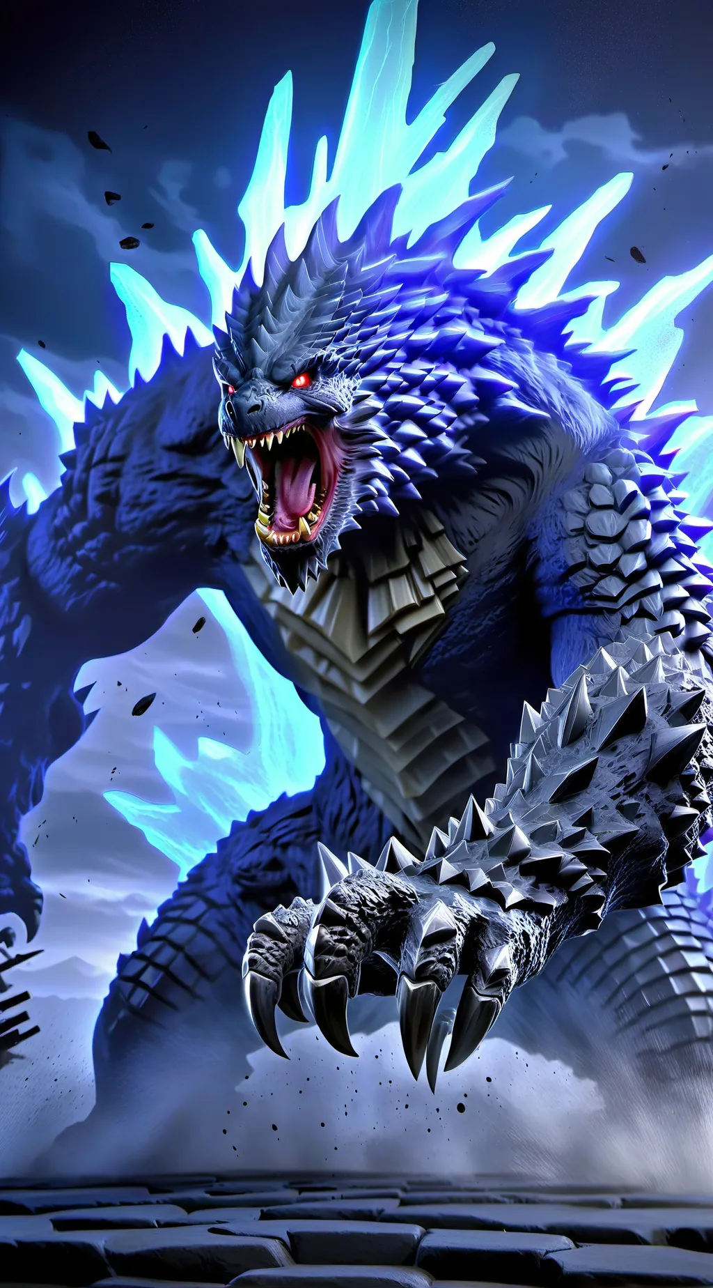 ai character: godzilla ultra pro background