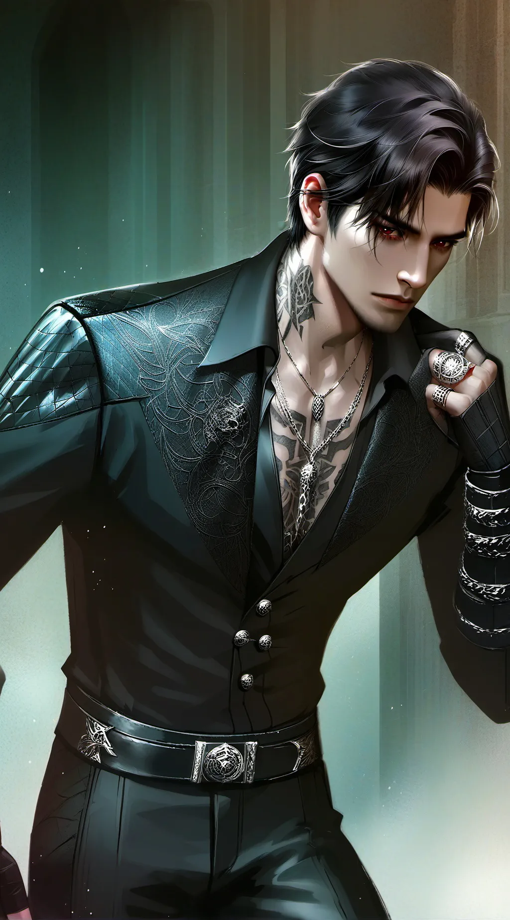 ai character: Agent Black background