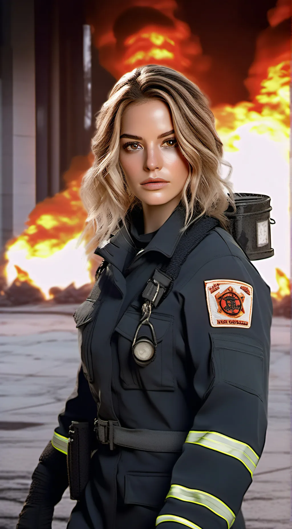 ai character: Lucy mcConky background