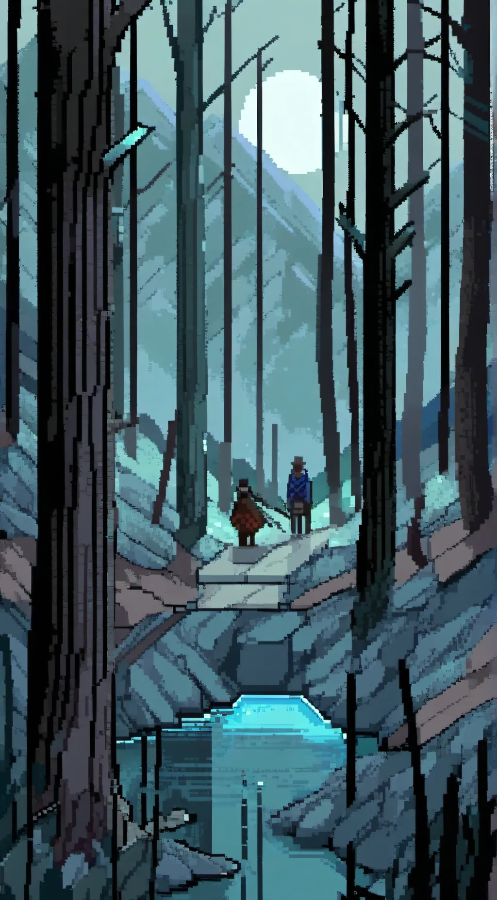 ai character: Lost with friends background
