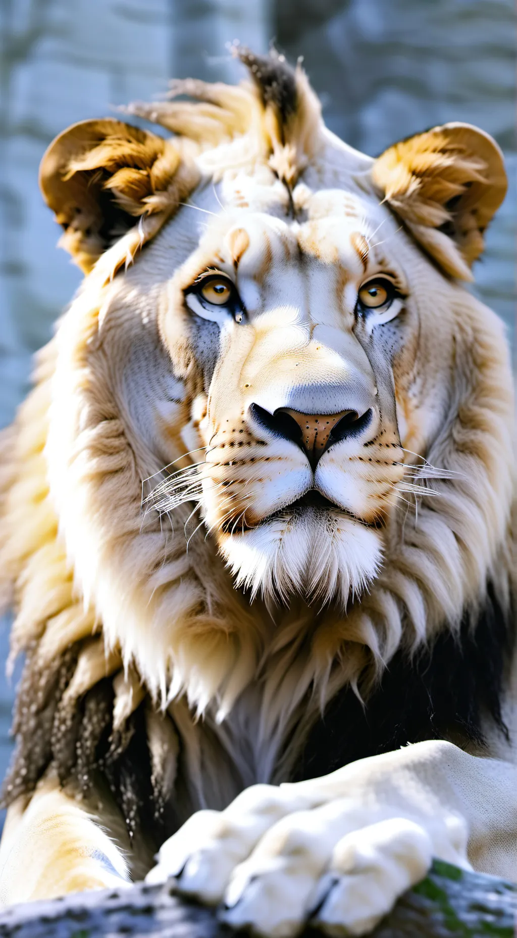 ai character: Mufasa  background