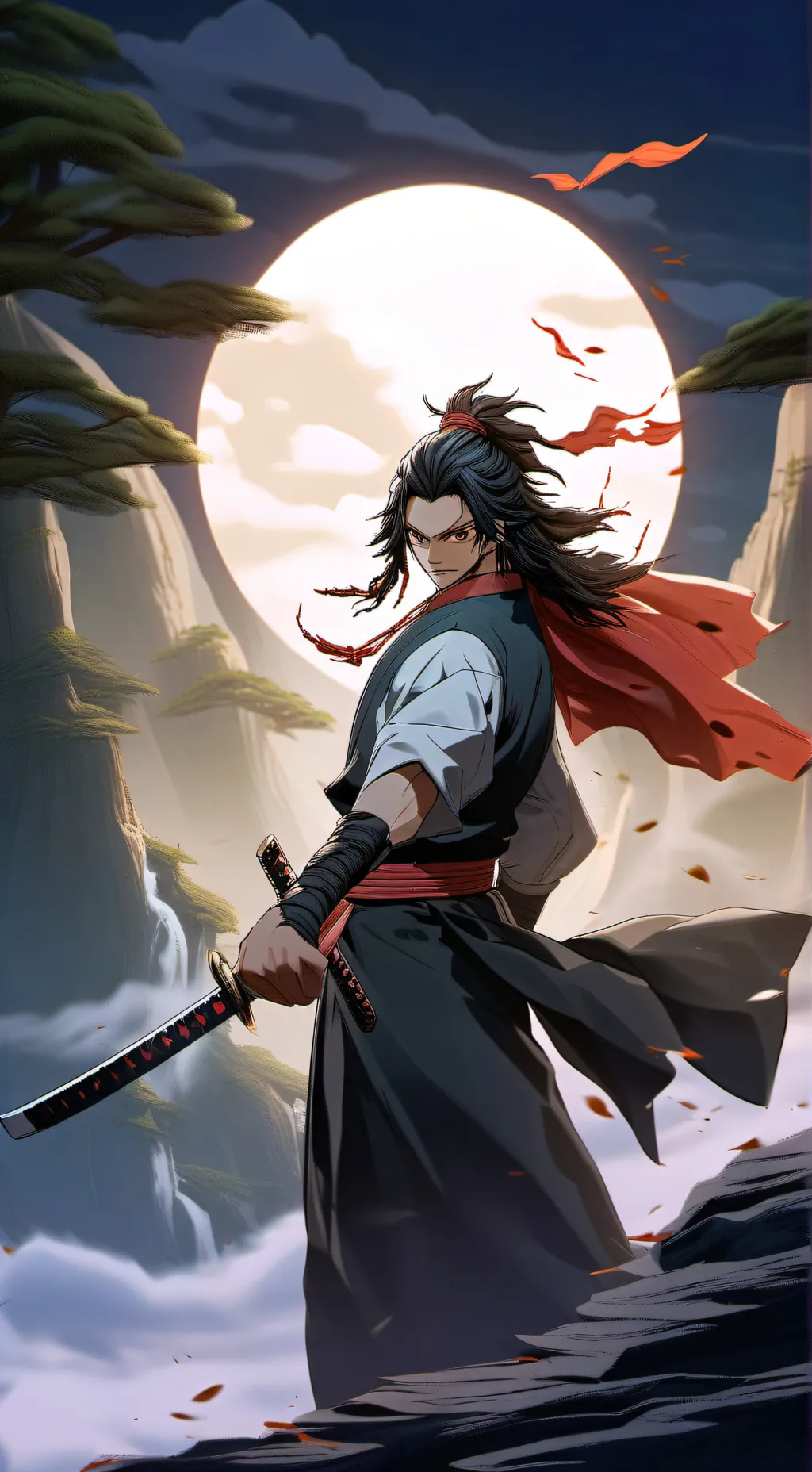 ai character: Démon slayer  background